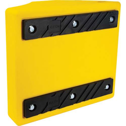 KI296 Heavy-Duty Wheel Chocks, Urethane, Yellow, 15-1/2" W x 17-7/10" D x 10" H