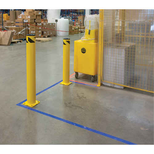 KI316 Butoir de s&eacute;curit&eacute;, Acier, 36" h x 5-1/2" la, Jaune