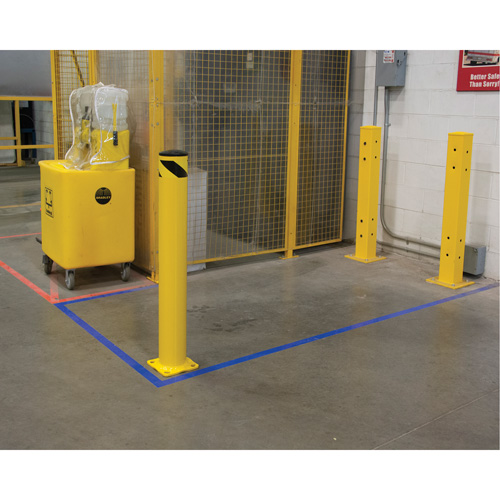 KI317 Butoir de s&eacute;curit&eacute;, Acier, 42" h x 5-1/2" la, Jaune
