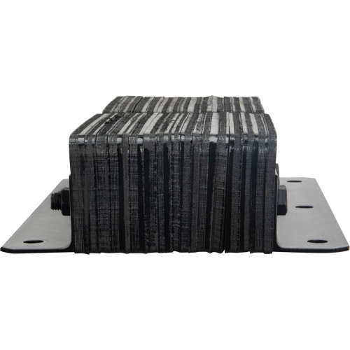 KI321 Laminated Dock Bumpers, Vertical, Rubber, 11" W x 4" D x 24" H