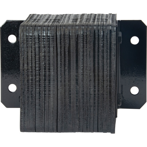 KI323 Laminated Dock Bumpers, Horizontal, Rubber, 12" W x 6" D x 10" H