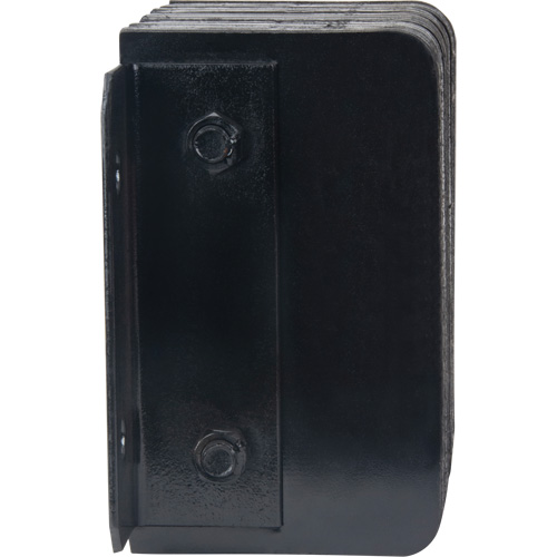 KI323 Laminated Dock Bumpers, Horizontal, Rubber, 12" W x 6" D x 10" H