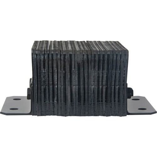 KI323 Laminated Dock Bumpers, Horizontal, Rubber, 12" W x 6" D x 10" H
