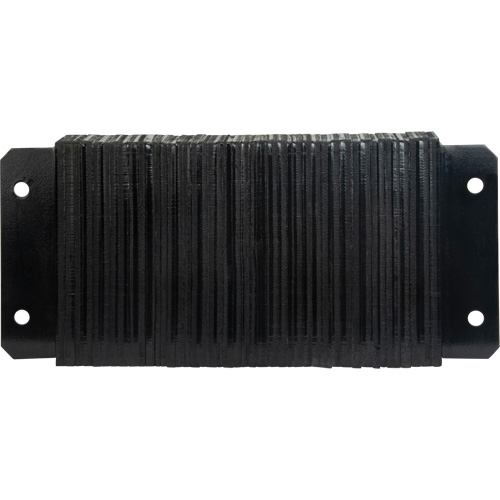 KI325 Butoirs de quai lamell&eacute;s, Horizontal, Caoutchouc, 24" la x 4" p x 12" h