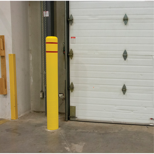 KI329 Capuchon en poly&eacute;thyl&egrave;ne pour borne de protection, 6-5/8" dia. x 52" l, Rouge/Jaune