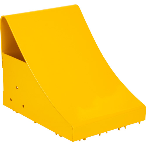 KI331 Ice Chocks, Steel, Yellow, 8-1/16" W x 10-5/8" D x 8-13/16" H