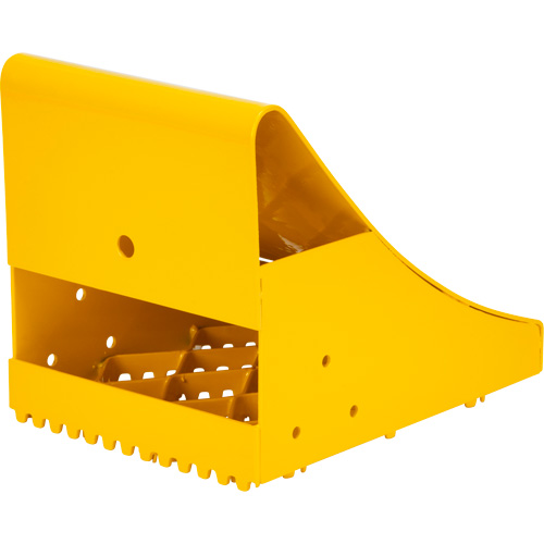KI331 Ice Chocks, Steel, Yellow, 8-1/16" W x 10-5/8" D x 8-13/16" H