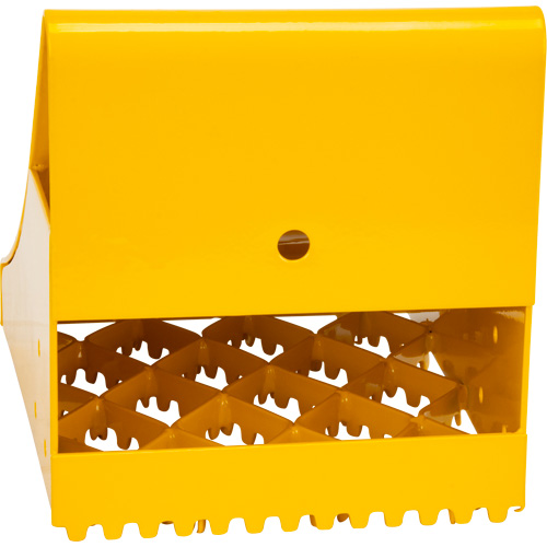 KI331 Ice Chocks, Steel, Yellow, 8-1/16" W x 10-5/8" D x 8-13/16" H