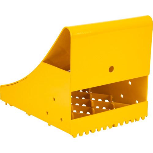 KI331 Ice Chocks, Steel, Yellow, 8-1/16" W x 10-5/8" D x 8-13/16" H