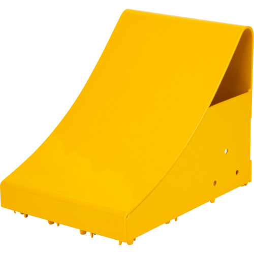 KI331 Ice Chocks, Steel, Yellow, 8-1/16" W x 10-5/8" D x 8-13/16" H