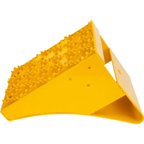 KI331 Ice Chocks, Steel, Yellow, 8-1/16" W x 10-5/8" D x 8-13/16" H