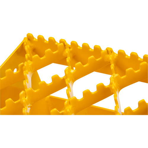 KI331 Ice Chocks, Steel, Yellow, 8-1/16" W x 10-5/8" D x 8-13/16" H