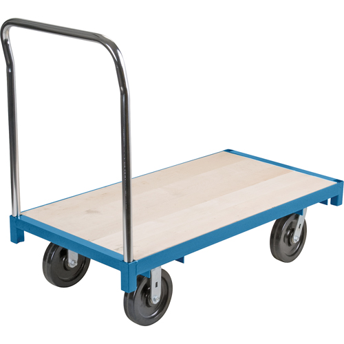 MB130 Chariot &agrave; plateforme robuste, 48" lo x 24" la, Capacit&eacute; de 2500 lb, Roues en Nylon