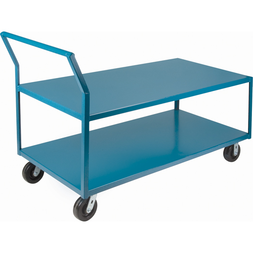 ML102 Chariots surbaiss&eacute;s robustes, 2 niveaux, 30" la x 72" p x 41" h, 2400 lb Cap