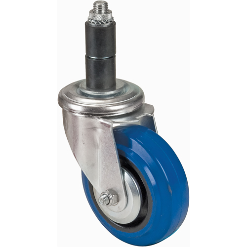MC305 Rubber Stem Caster, Swivel, 4" (101.6 mm) Dia.