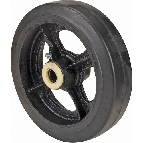 MH297 Roues en caoutchouc, 8" (203 mm) dia. x 2" (51 mm) la, Capacit&eacute; de 600 lb (272 kg)