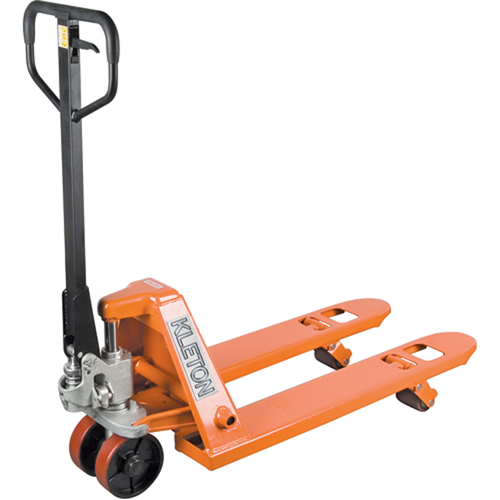 MJ487 Transpalette manuel robuste, Acier, 36" lo x 27" la, Capacit&eacute; 5500 lb
