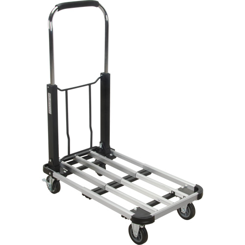 MK990 Foldable Platform Trucks, Aluminum, 300 lbs., 28" L x 16" W, 32" High