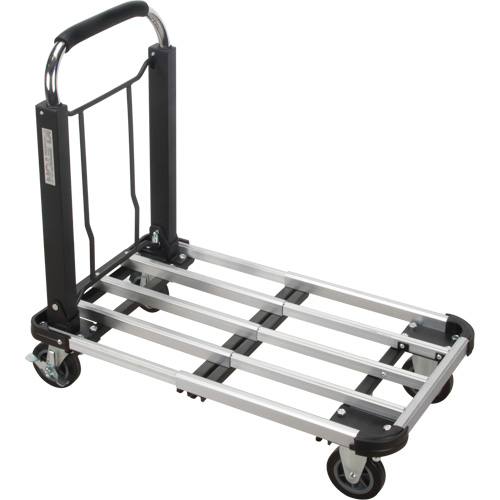 MK990 Foldable Platform Trucks, Aluminum, 300 lbs., 28" L x 16" W, 32" High