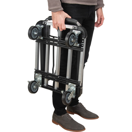 MK990 Foldable Platform Trucks, Aluminum, 300 lbs., 28" L x 16" W, 32" High