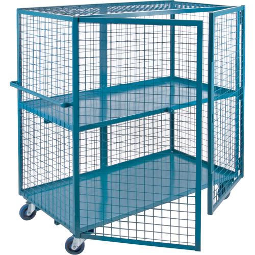 ML239 Chariot en treillis m&eacute;tallique, 2 niveaux, 51" lo x 26" la x 62,5" h, Cap. 1200 lb