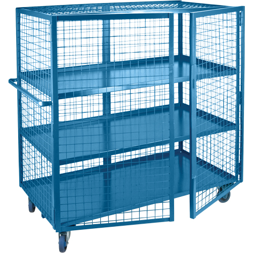 ML253 Chariot en treillis m&eacute;tallique, 3 niveaux, 51" lo x 32" la x 62,5" h, Cap. 1200 lb