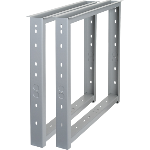 ML268 &eacute;tabli - Pieds, Acier, 28" p x 32" h, Paire