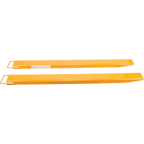 MO784 Fork Extensions, 72" L x 7" W, For Fork Width of 6"
