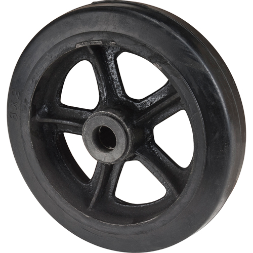 ML813 Roue en caoutchouc moul&eacute;, 8" (203 mm) dia. x 2" (51 mm) la, Capacit&eacute; de 400 lb (181 kg)
