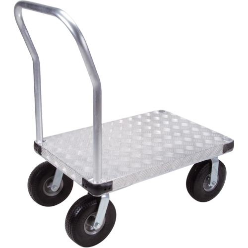 ML922 Chariots &agrave; plateforme en aluminium, 24" la x 36" lo, 1200 lb cap, Roues Anticrevaison