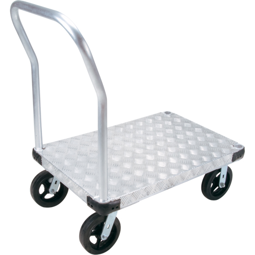 ML928 Chariots &agrave; plateforme en aluminium, 24" la x 36" lo, 2000 lb cap, Roues Caoutchouc moul&eacute;