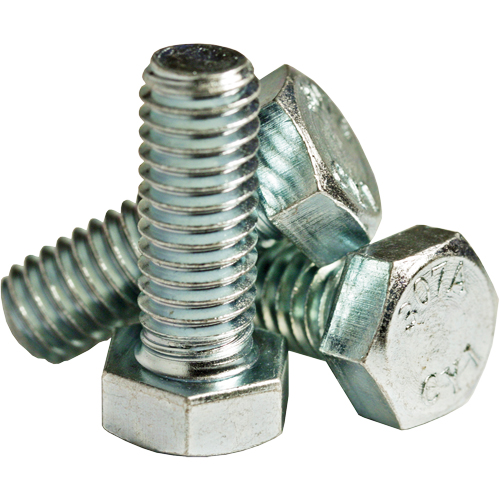 MMH966 Hex Head Cap Screw, 3/4" Dia., 4-1/2" L, Zinc Cr+3, Coarse, Grade Grade A