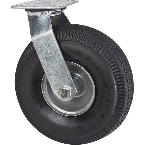 MN224 Roulettes de rechange pour chariots &agrave; plateforme robustes, Pivotant, 10" (254 mm), Pneumatique, 400 lb (181 kg)