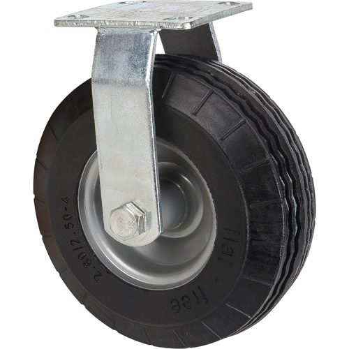 MN225 Flat-Free Casters, Rigid, 8" (203.2 mm), Flat-Free, 275 lbs. (125 kg.)