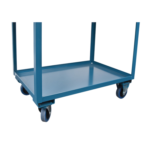 MN393 Deep Lipped Service Cart, 2 Tiers, 24" W x 47" H x 36" D, 1200 lbs. Capacity
