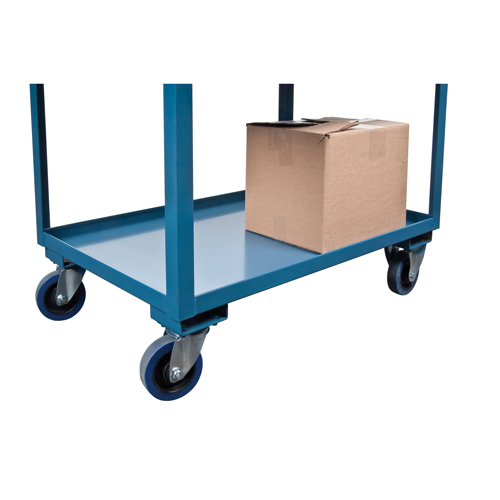 MN394 Chariots de service &agrave; bordure profonde, 2 Tiers, 24" la x 47" h x 36" p, Capacit&eacute; 1200 lb