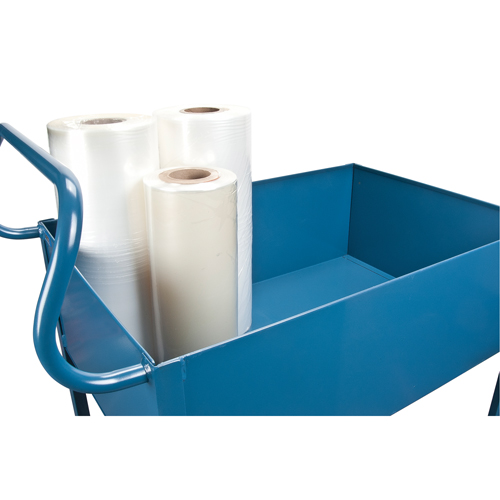 MN394 Chariots de service &agrave; bordure profonde, 2 Tiers, 24" la x 47" h x 36" p, Capacit&eacute; 1200 lb