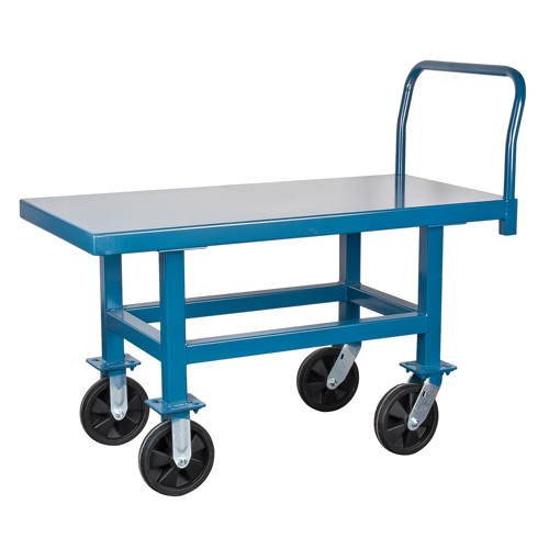 MN414 Chariots &agrave; plateforme sur&eacute;lev&eacute;e, 60" lo x 30" la x Capacit&eacute; 2000 lb, Roues en Nylon