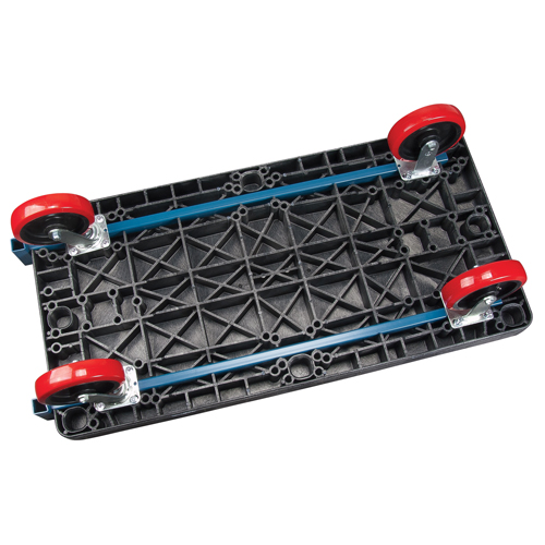 MN430 Chariots &agrave; plateforme en plastique, 48" lo x 24" la, 2500 lb cap, Roues Polyur&eacute;thane