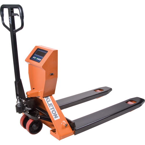 MN705 Transpalettes hydrauliques &agrave; balance num&eacute;rique, 44,5" lo x 27" la, Capacit&eacute; de 4400 lb