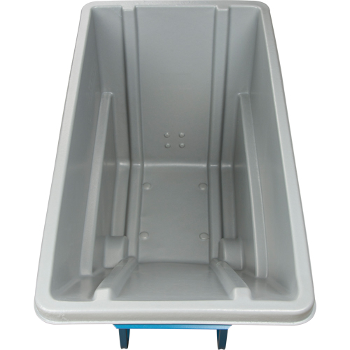 MN981 Chariot basculeur en acier, Poly&eacute;thyl&egrave;ne, 0,625 vg³, Capacit&eacute; de charge de 850 lb