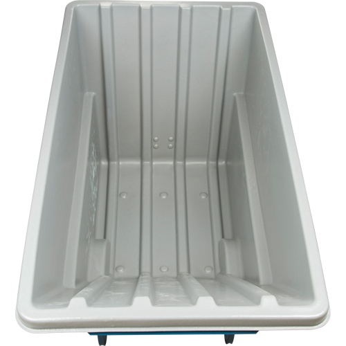 MN982 Chariot basculeur en acier, Poly&eacute;thyl&egrave;ne, 1,1 vg³, Capacit&eacute; de charge de 1250 lb