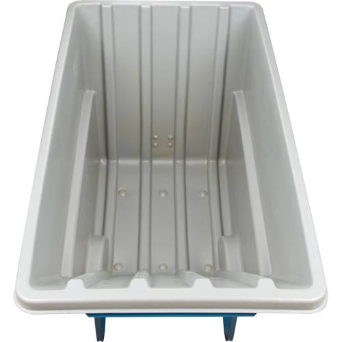 MN983 Chariot basculeur en acier, Poly&eacute;thyl&egrave;ne, 1,1 vg³, Capacit&eacute; de charge de 2000 lb
