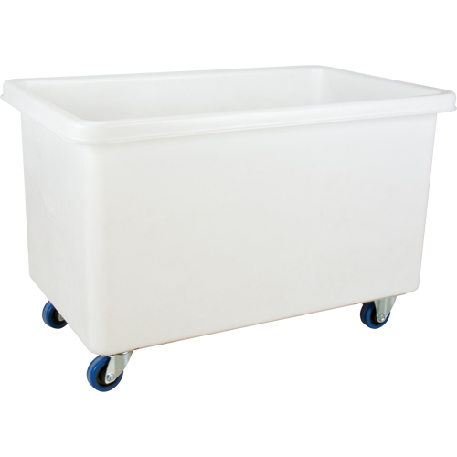 MN996 Straight Wall Box Truck, White Polyethylene, 46" L x 28" W x 31" H, 14 cu. ft. Volume, 600 lbs. Capacity