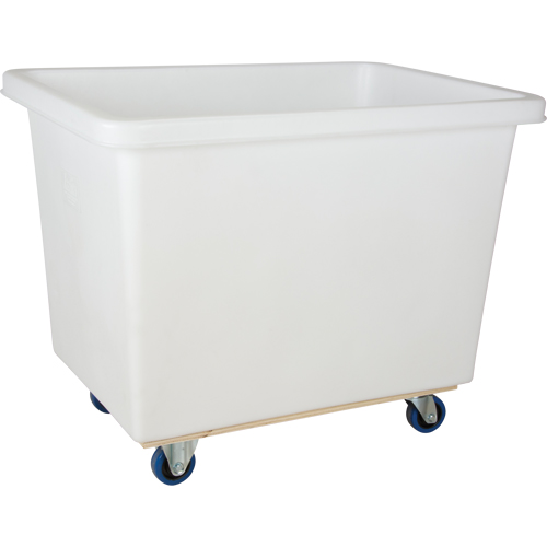 MN998 Tapered Wall Box Truck, White Polyethylene, 43" L x 30" W x 34" H, 16 cu. ft. Volume, 600 lbs. Capacity