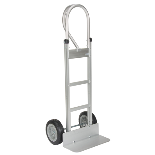 MO080 Knocked Down Hand Truck, P-Handle Handle, Aluminum, 52-1/8" Height, 500 lbs. Capacity