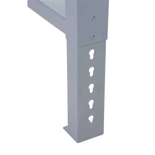 MO931 Pattes d'&eacute;tabli pour service industriel, Acier, 24" p x 34" h, Simple