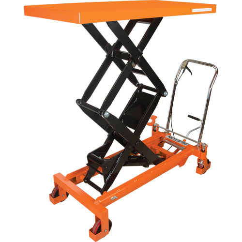 MP012 Table &eacute;l&eacute;vatrice &agrave; ciseaux hydraulique, 48" lo x 24" la, Acier, Capacit&eacute; 1540 lb
