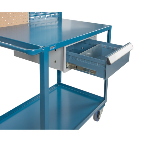 MP084 Chariot de service mobile, 2 Tiers, 24" la x 57" h x 40" p, Capacit&eacute; 1200 lb