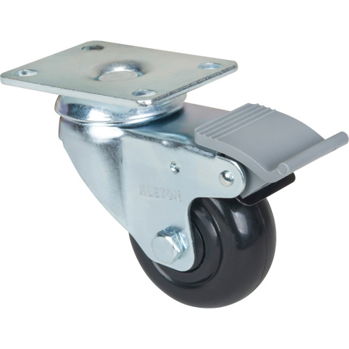 MP578 Roulette, Pivotant avec frein, 3" (76,2 mm), Polyol&eacute;fine, 250 lb (113,4 kg)